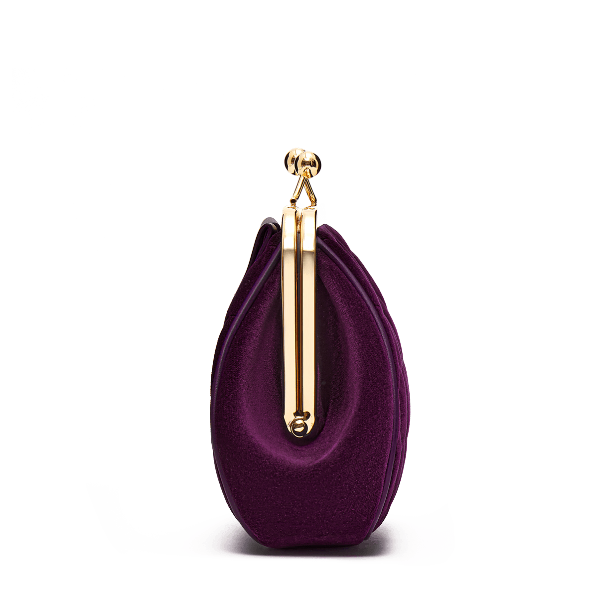 Silk velvet and leather mini bag
