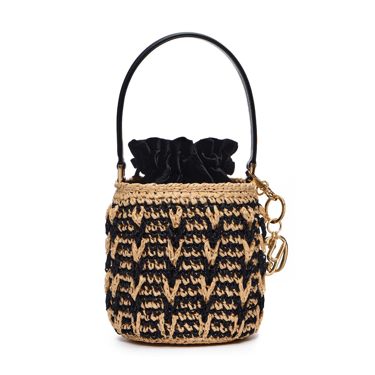 Woven basket bag