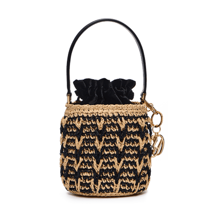 Woven basket bag