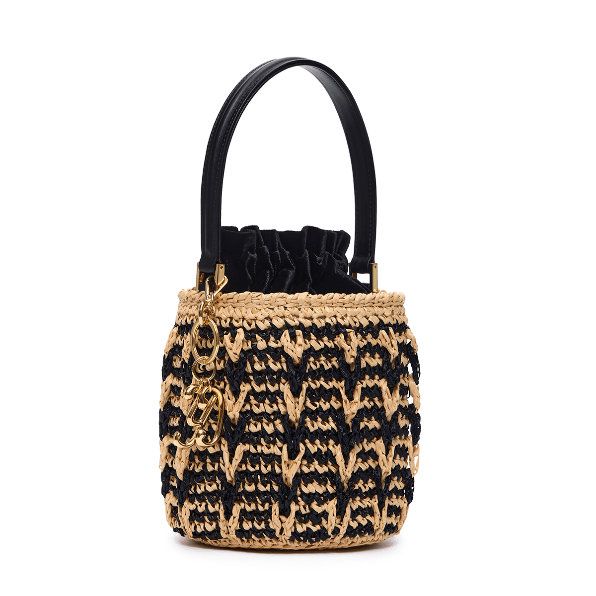 Woven basket bag