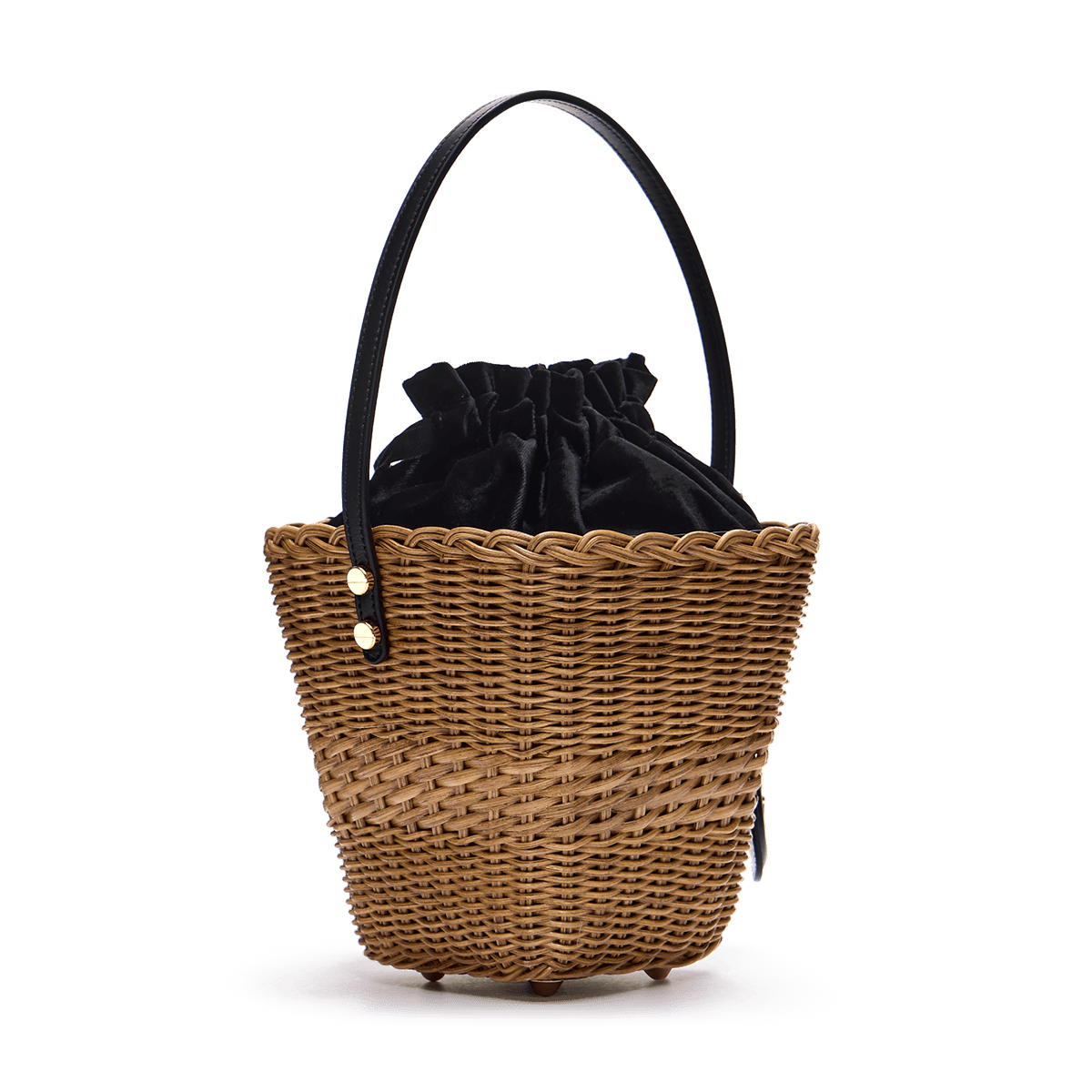 Woven basket with a charm