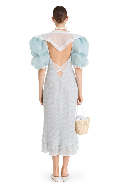 Cotton dress with signature floral and animal prints