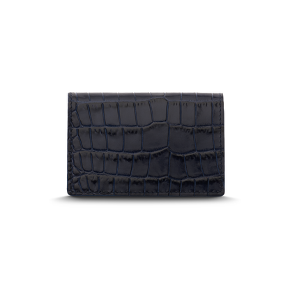 Leather cardholder with iconic rocking horse
