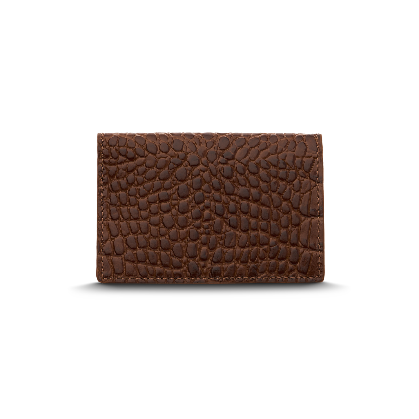 Leather cardholder with iconic rocking horse