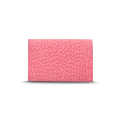Leather cardholder with iconic rocking horse