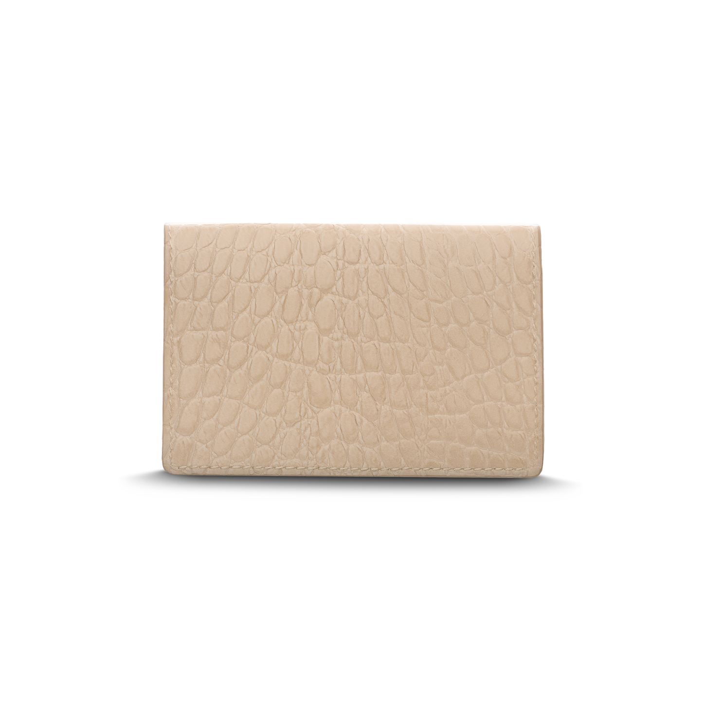 Leather cardholder with iconic rocking horse