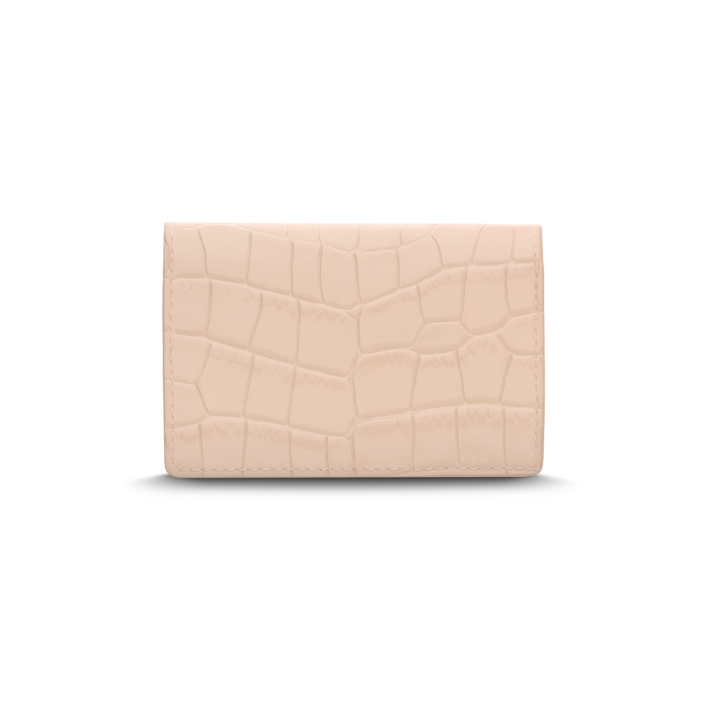 Leather cardholder with iconic rocking horse