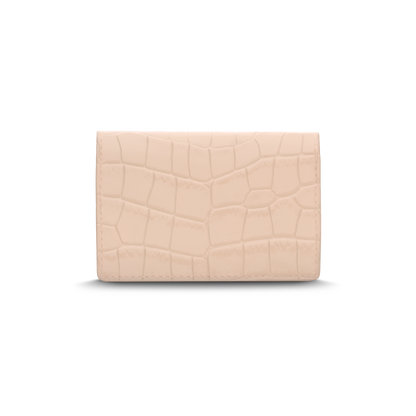Leather cardholder with iconic rocking horse