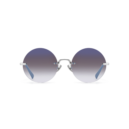 Round sunglasses with gradient lenses