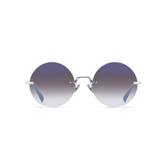 Round sunglasses with gradient lenses